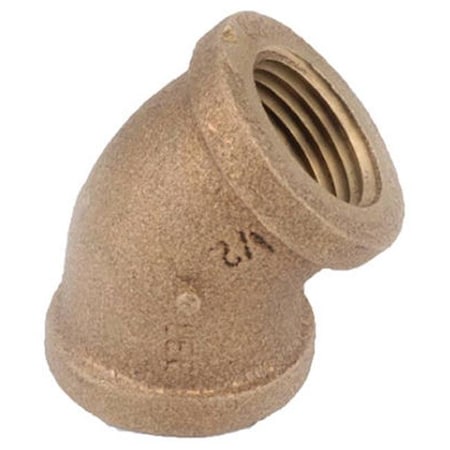 Gizmo 738107-16 1 in. Brass 45 Degree; Cast Elbow GI565823